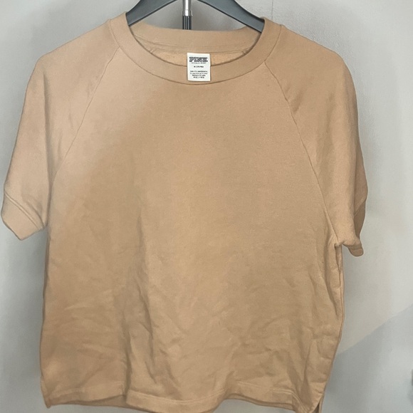 PINK Victoria's Secret Tan T-Shirt - Picture 1 of 4